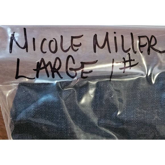 Nicole Miller Wn Linen Mini Dress Charcoal L Quiet Luxury Minimalist Street Chic - Picture 12 of 12